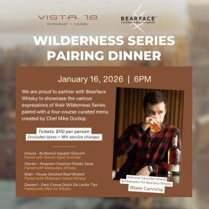 Vista18 x Bearface - Wilderness Series Pairing Dinner