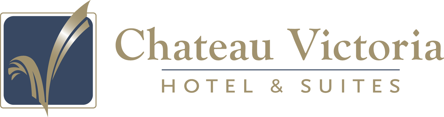 Chateau Victoria Hotel and Suites Logo gold version