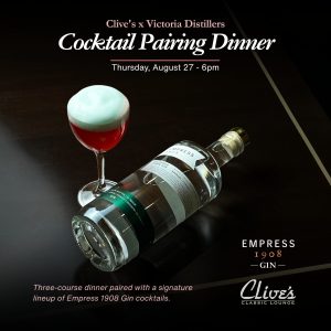 Clive's x Victoria Distillers - Cocktail Pairing Dinner